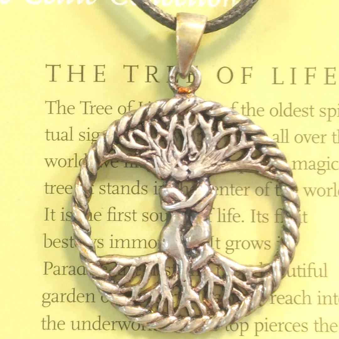 シルバー AzureGreen: Tree of life with Adam & Eve