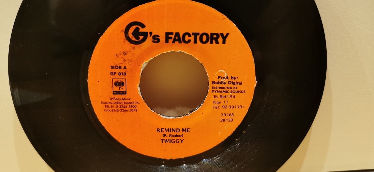 Twiggy Remind me G’s factory レア Twiggy Remind me G's factory レア Twiggy – Remind Me – Vinyl (7