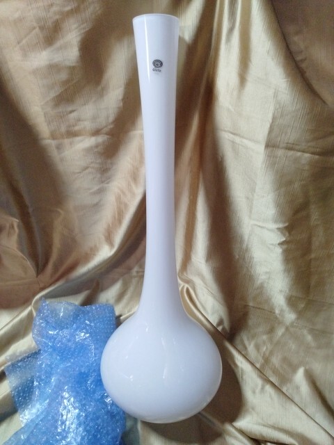 高66cm 花瓶 ホワイト GOTO ガラス 家具、インテリア 高66cm 花瓶 ホワイト GOTO ガラス 家具、インテリア