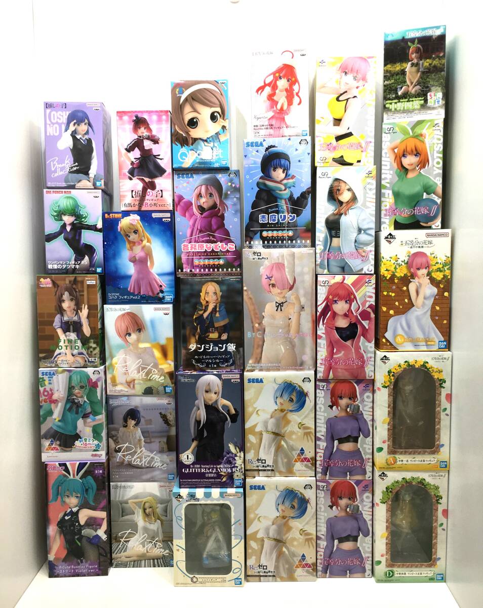 : １円～ 中古 [未開封] 美少女フィギュアまとめ　初音ミク/志摩リン/レム/ラム/有馬かな/中野四葉/中野一花/マルシル/杜野凛世 他