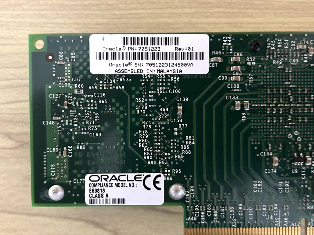 Oracle Sun 2ポート10GbE SFP+ ネットワークカード / ロープロファイル / SFPモジュール×2個付き　①