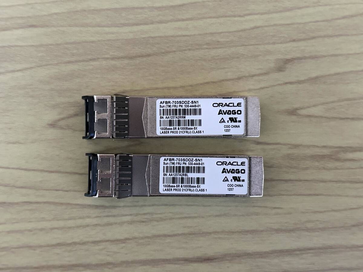 Oracle Sun 2ポート10GbE SFP+ ネットワークカード / ロープロファイル / SFPモジュール×2個付き　①
