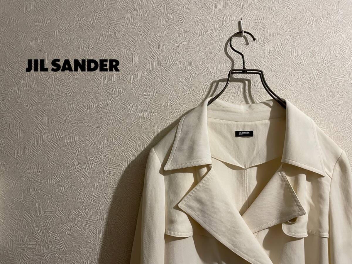 イタリア製 JIL SANDER サイド スリット トレンチ コート イタリア製 JIL SANDER サイド スリット トレンチ コート