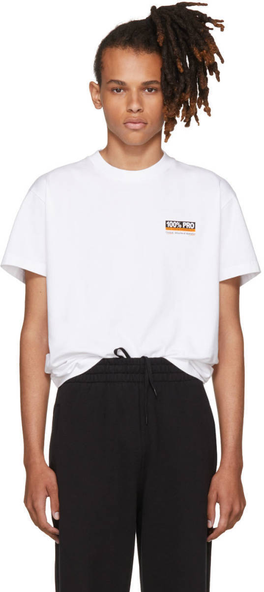 送料無料!Vetements / White '100% Pro' Standard T-Shirt Vetements White 100% Pro Standard Tee|Yahoo!フリマ(旧