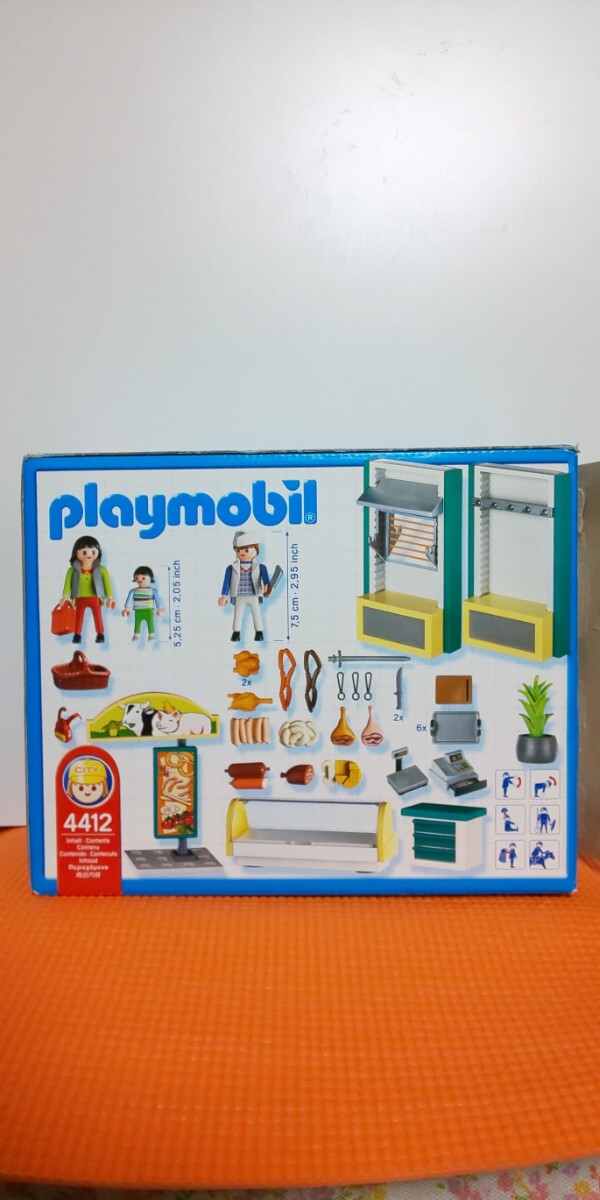  Play Mobil playmobil City жизнь серии #4412. мясо магазин san #4593 кок san . индюк. круг жарение 2 вид комплект снят с производства товар редкий 