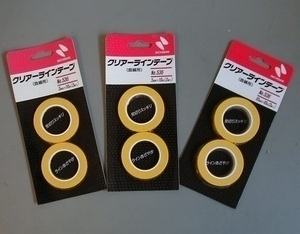 [合計4巻]　ニチバン　クリアーラインテープNo.536　3mm×10m