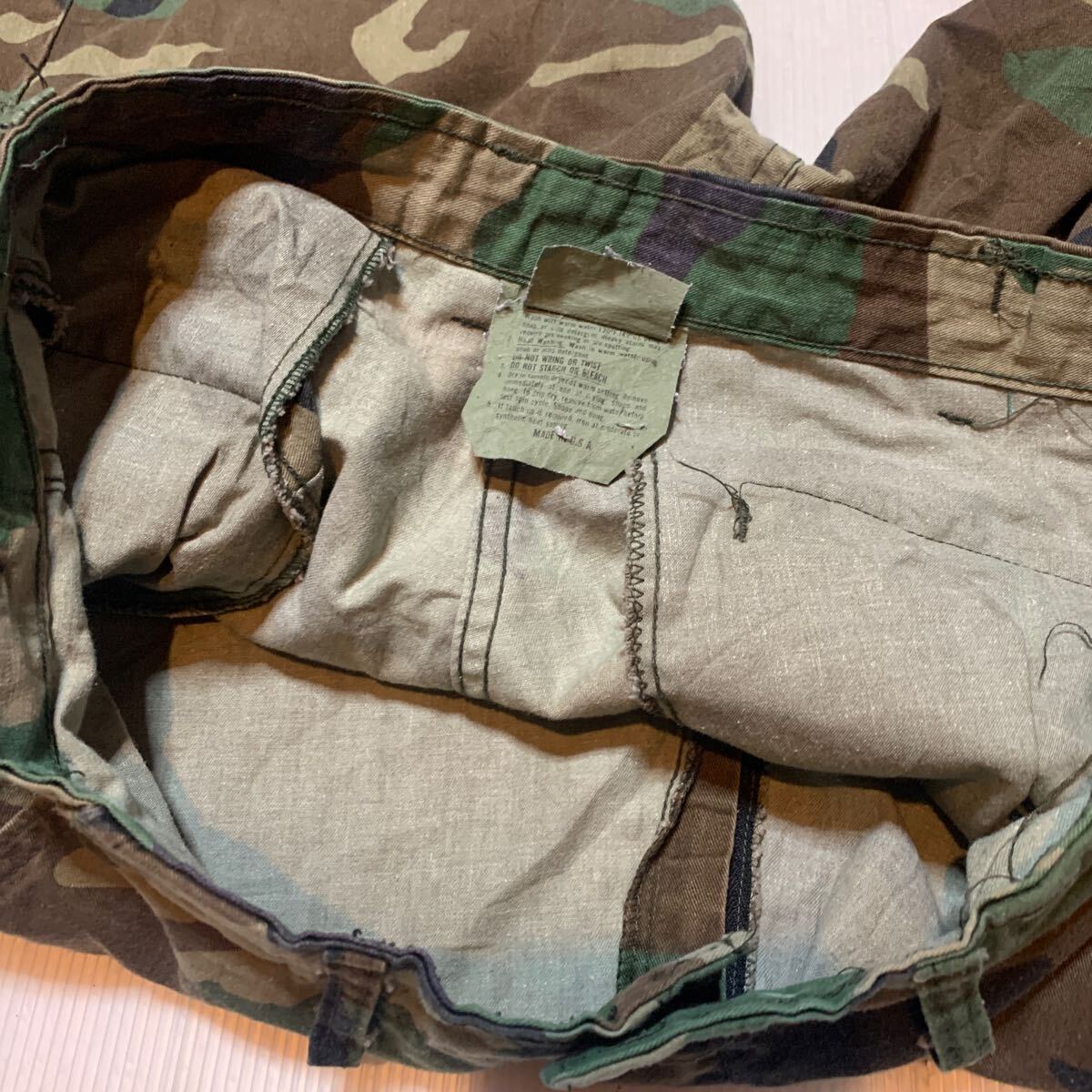 米軍放出品 実物 ノンリップ ウッドランド迷彩 ARMY カーゴ