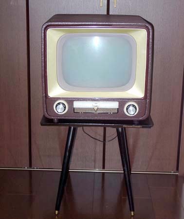 ナショナル初期型真空管テレビ 昭和31年発売開始 分解整備済