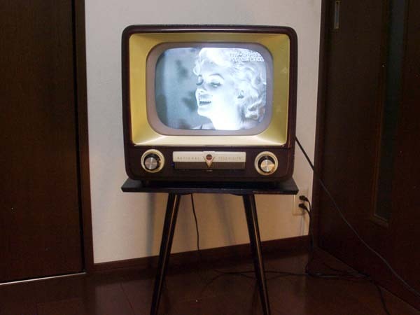 ナショナル初期型真空管テレビ 昭和31年発売開始 分解整備済
