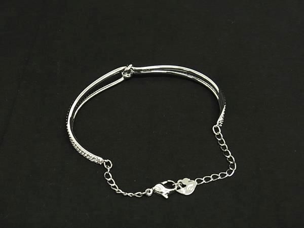 # как новый # SWAROVSKI Swarovski стразы браслет браслет аксессуары указанный размер M оттенок серебра AZ8667