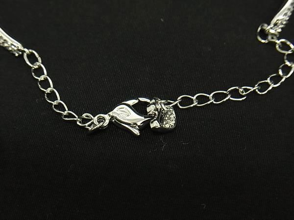 # как новый # SWAROVSKI Swarovski стразы браслет браслет аксессуары указанный размер M оттенок серебра AZ8667