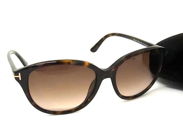 1円 ■美品■ TOM FORD トムフォード TF329 52F 57□16 140 べっ甲調 サングラス 眼鏡 メガネ レディース ブラウン系 FH1624