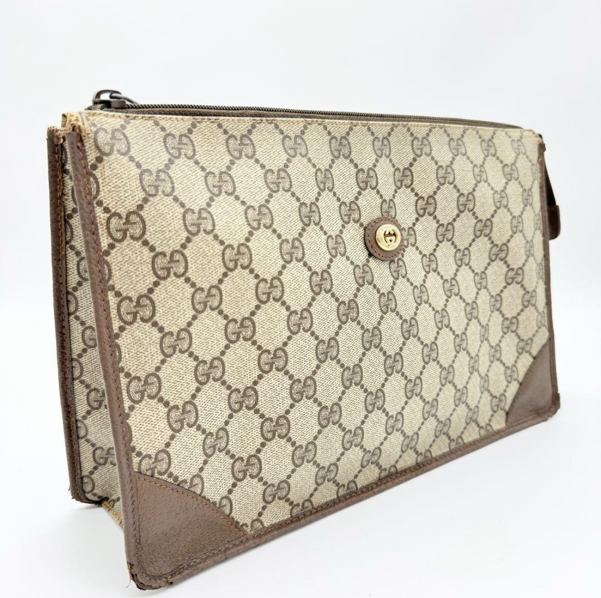 【希少 極美品】Gucci グッチ オールドグッチ クラッチバッグ レザー 希少 GUCCI グッチ OLDGUCCI オールドグッチ ヴィンテージ PVC