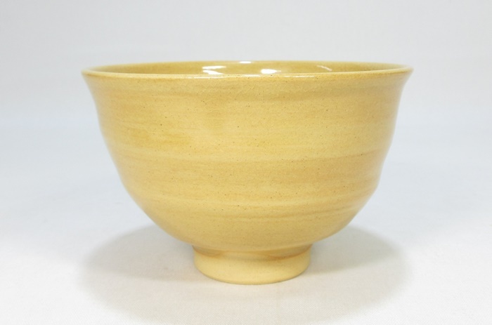 【G3758】茶道具　布志名焼　雲善窯　土屋雲善　菊ノ絵 茶碗　共箱　共布　即決　送料込み