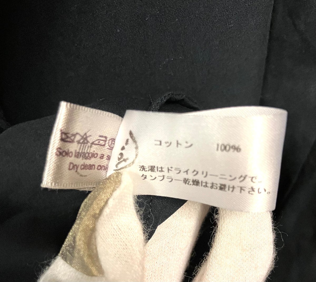 qob.Z3508　BOTTEGA VENETA　ボッテガ?ヴェネタ　半袖ブラウス　襟リボン　ネイビー　40サイズ