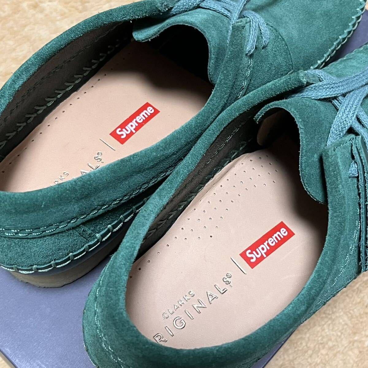 未使用 18ss Supreme Clarks Originals Weaver Green 半タグ 未使用 18ss Supreme Clarks Originals Weaver Green 半タグ