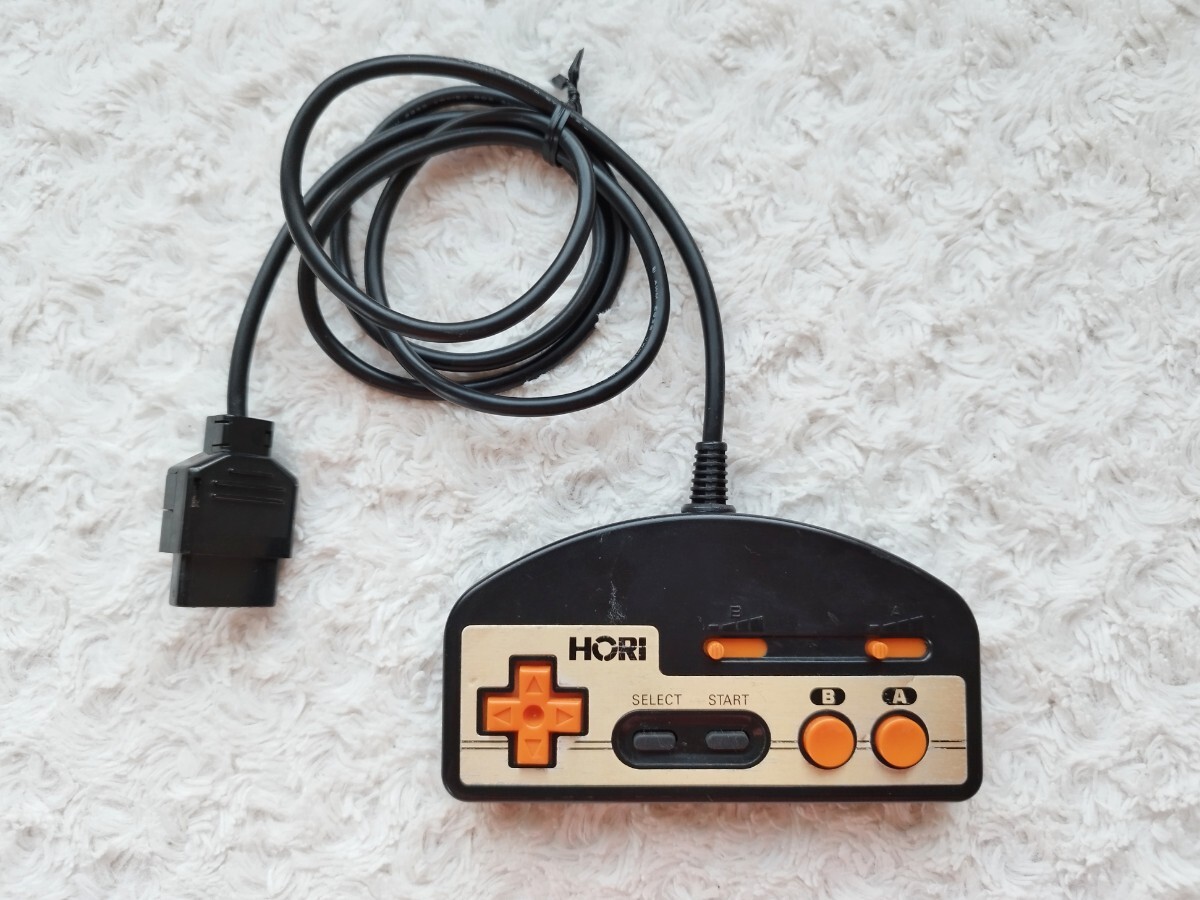【ファミコン 連射機能付ゲームコントローラー / HJ-10 ホリコマンダー 】動作確認済 HORI製 FC ファミリーコンピューター