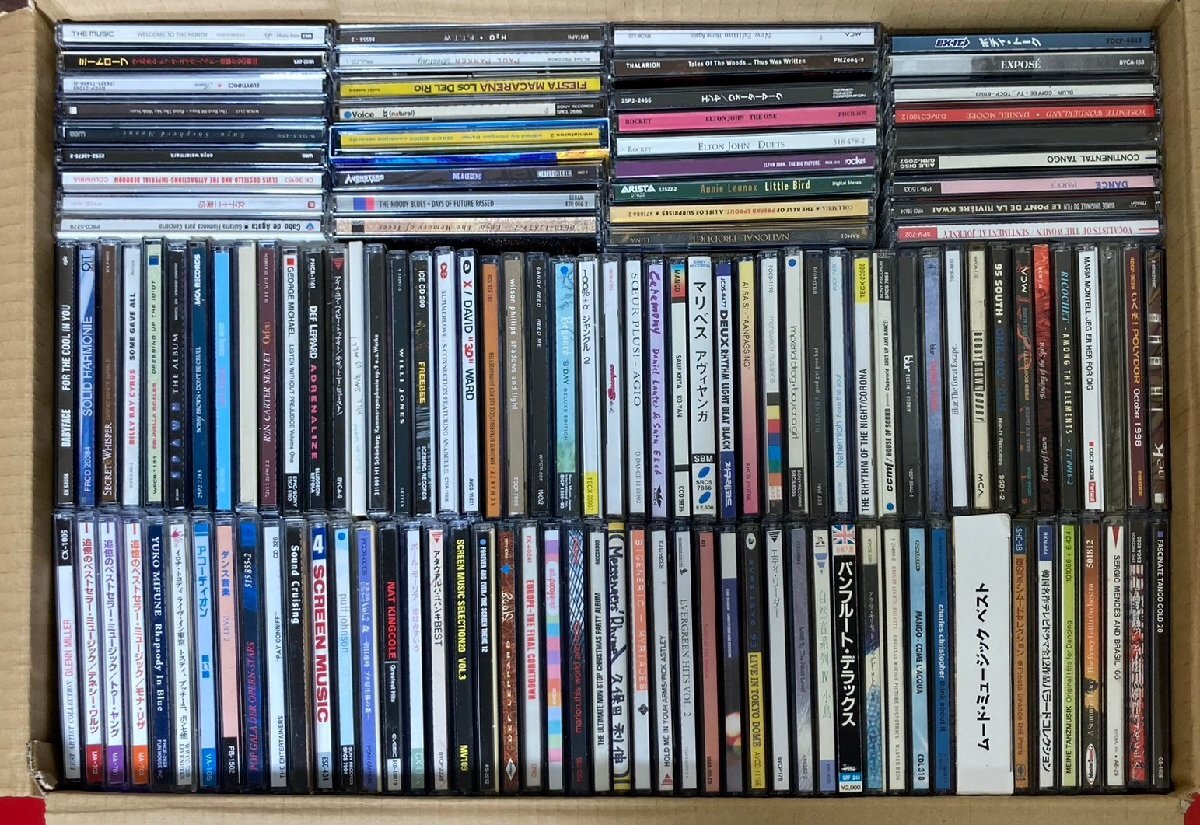 1円～　洋楽　CD　大量　250枚以上　約27.8kg　まとめ売り　現状品 / BON JOVI / U2 / CELINE DION / マライア・キャリー / エンヤ