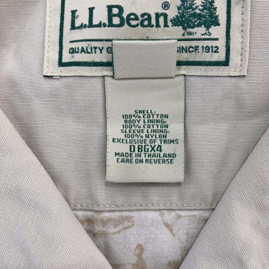L.L.Bean エルエルビーン ハンティングジャケット アウトドア ベージュ (レディース L) 中古 古着 S0039 1円スタート