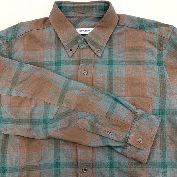 nonnative ボタンダウンシャツ NN-S4251 FOREST 長袖 チェック柄 nonnative ボタンダウンシャツ NN-S4251 FOREST 長袖 チェック柄
