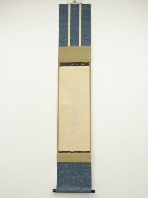 ys7075294; 宗sou 大田垣蓮月筆　湖上納涼和歌　短冊　肉筆紙本掛軸（保護箱）
