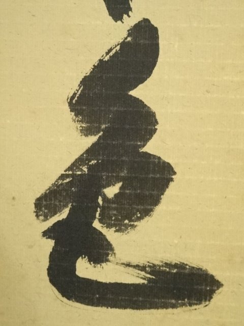 大徳寺 藤田寛道筆 「松無古今色」一行書 肉筆紙本掛軸（共箱