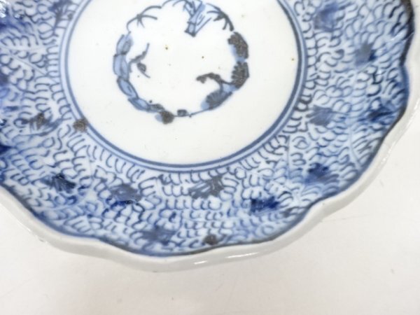 古伊万里】 染錦金彩草花文四寸皿 5客 明治時代 16785 | すべて
