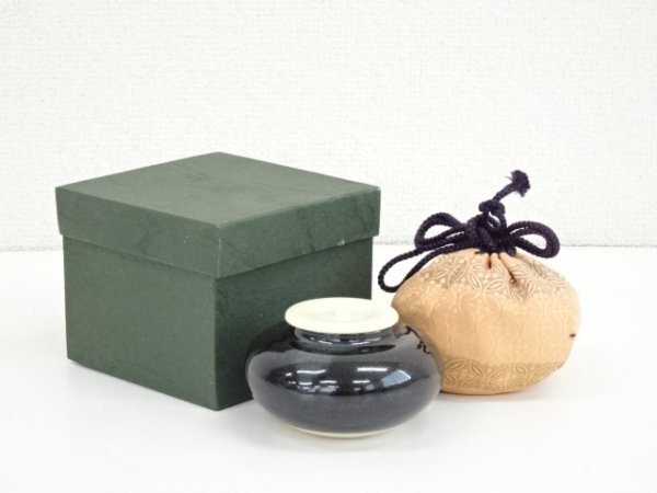 ys7146538; 宗sou 作家物　大海茶入（仕覆付）（箱付）【道】