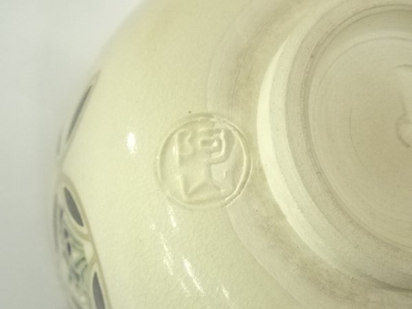 ys7148307; 宗sou 京焼 通次阿山造 色絵四季七宝茶碗(共箱)【道】_画像8