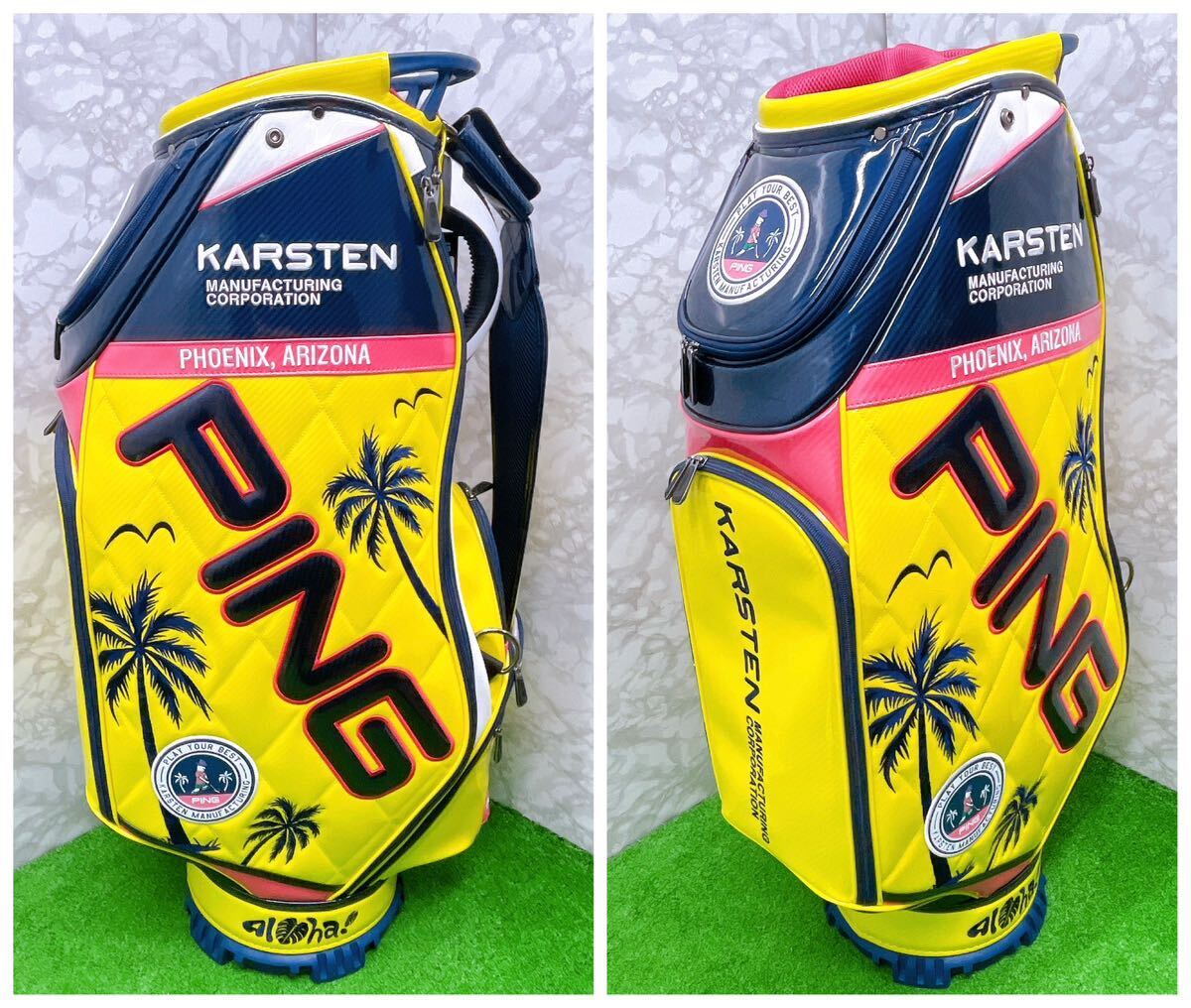 新品限定 9 5インチ MR PING アロハ キャディバック KARSTEN 新品限定 9 5インチ MR PING アロハ キャディバック KARSTEN