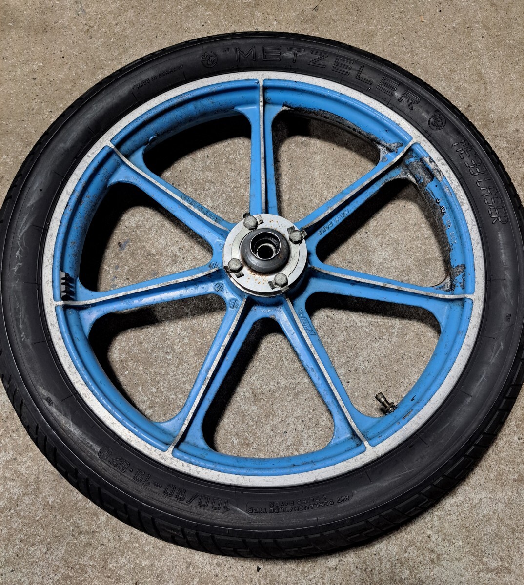 11 カワサキ純正 19インチ 1.85 フロントホイール Z400FX Z550FX Z400J Z750FX Z1000J Z1000R Z1 Z2 KZ900 KZ1000 Z1000MK2 Z1000J Z750D 