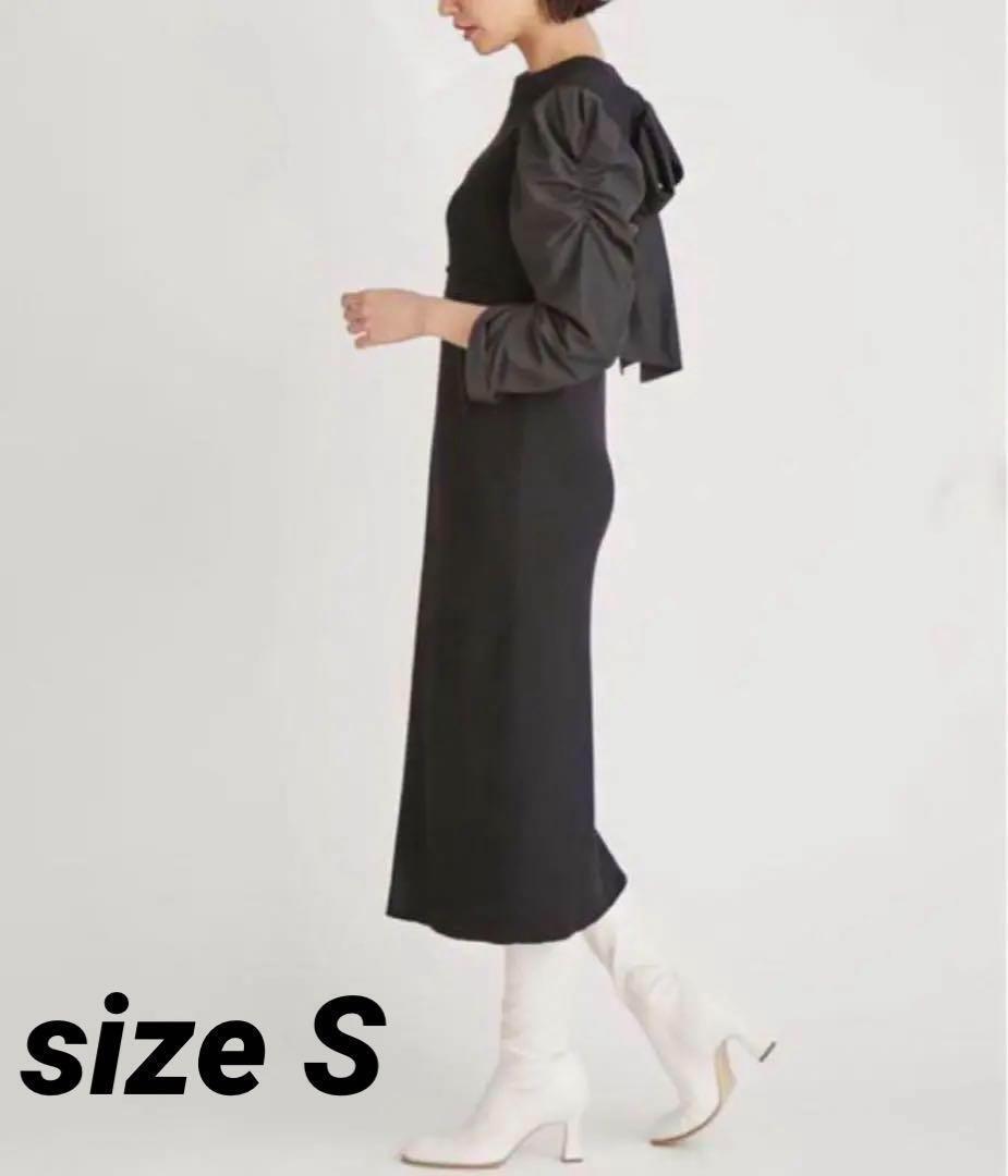 セルフォード 2WAYドッキングリボン ニットワンピース レディース ネイビー size S セルフォード 2WAYドッキングリボン ニットワンピース レディース ネイビー size S