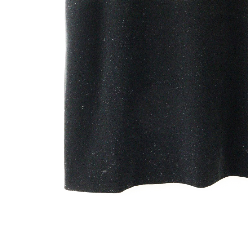 フォクシーニューヨーク VELOUR NOIR by FOXEY NEW YORK ベロア ノースリーブ チュニック 38/ブラック 光沢 ベルベット【2400013997607】_画像4