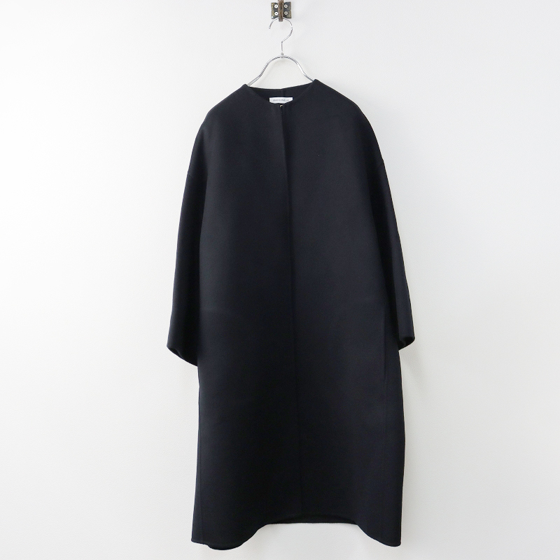 2022AW 極美品 マディソンブルー MADISON BLUE BOTTLE NECK DROP CT BEAVER ボトルネックビーバーコート 01/ブラック【2400013697156】