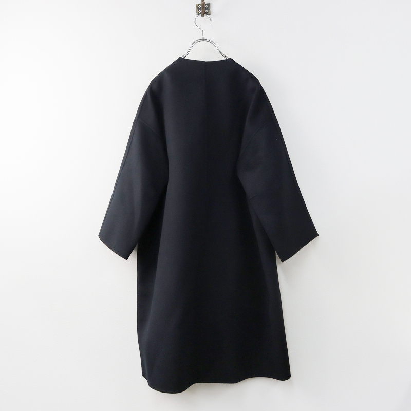 2022AW 極美品 マディソンブルー MADISON BLUE BOTTLE NECK DROP CT BEAVER ボトルネックビーバーコート 01/ブラック【2400013697156】