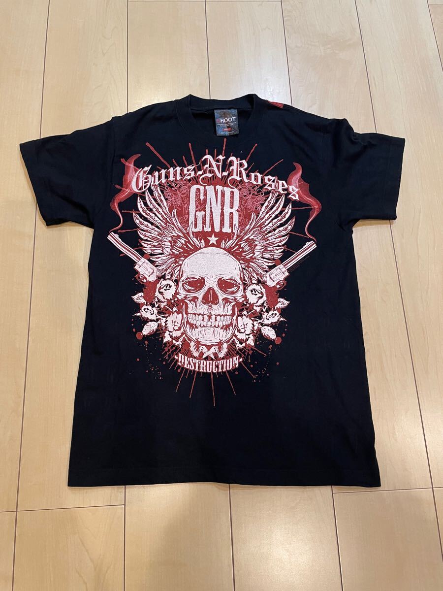 Guns N' Roses Tシャツ Sサイズ ガンズ アンド ローゼス SHOOT バンド 洋楽 ロック アクセル ローズ 美品 ツアーTシャツ