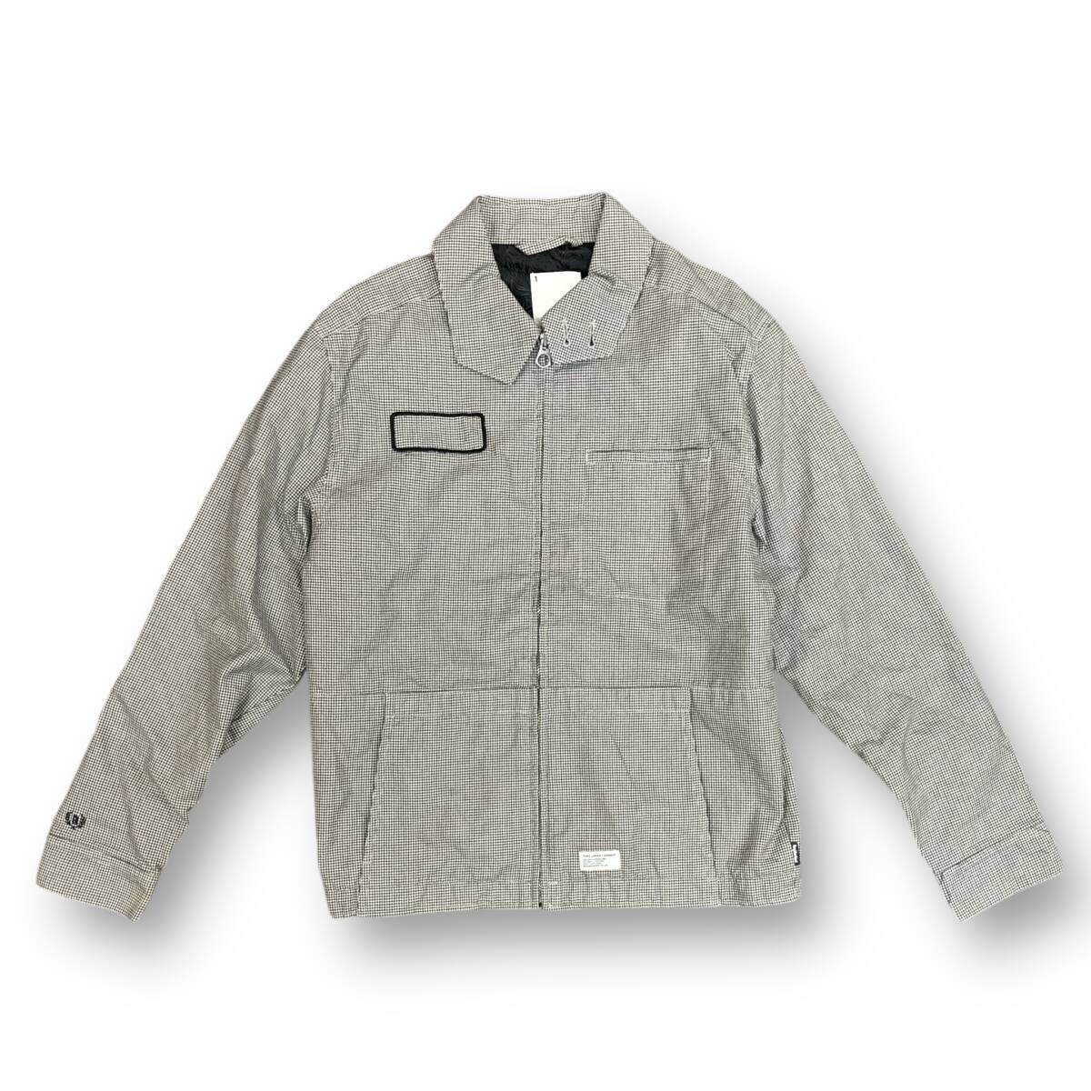 ●NEIGHBORHOOD ジップアップジャケット 千鳥柄 スウィングトップ ネイバーフッド グレー系 1 TSNH-JK-03
