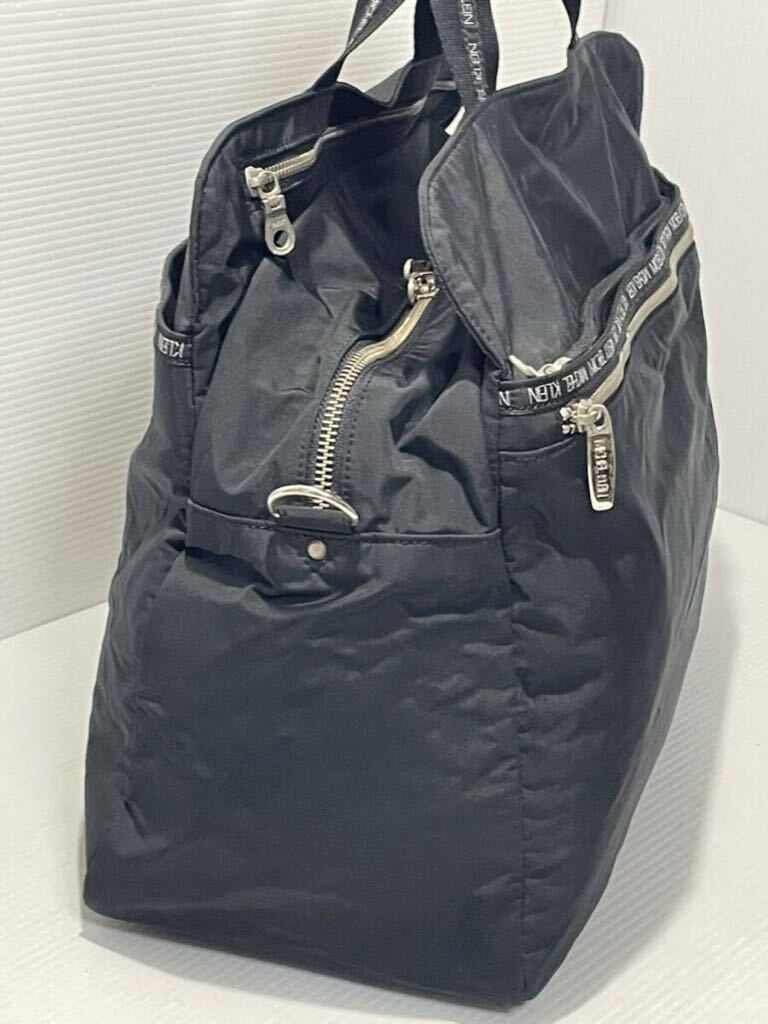 A045# почти новый товар # Michel Klein сумка "Boston bag" портфель "мамина сумка" нейлон большая вместимость легкий водонепроницаемый многофункциональный чёрный 