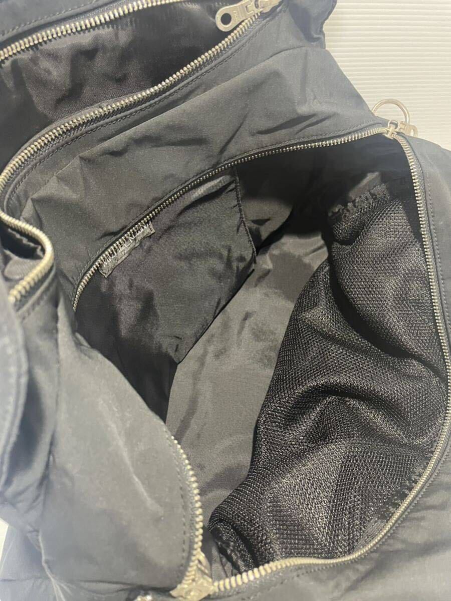 A045# почти новый товар # Michel Klein сумка "Boston bag" портфель "мамина сумка" нейлон большая вместимость легкий водонепроницаемый многофункциональный чёрный 