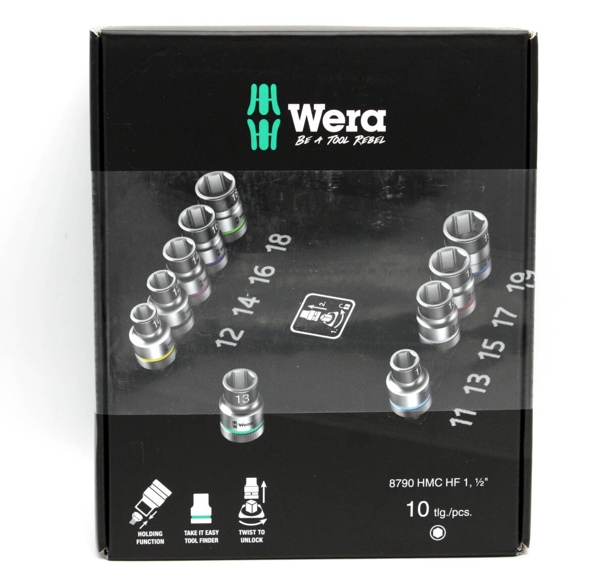 ◆新品 Wera ヴェラ Zyklop 8790 HMC HF ソケットセット 1/2 10点