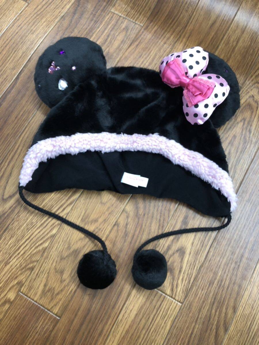 ミニー ファンキャップ 黒 ピンク TDL TDS ディズニー リゾート ミニー ファンキャップ 黒 ピンク TDL TDS ディズニー リゾート