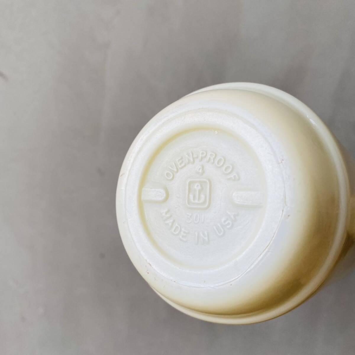 【1970s USA vintage】 FIRE KING mug ファイヤーキング マグカップ 