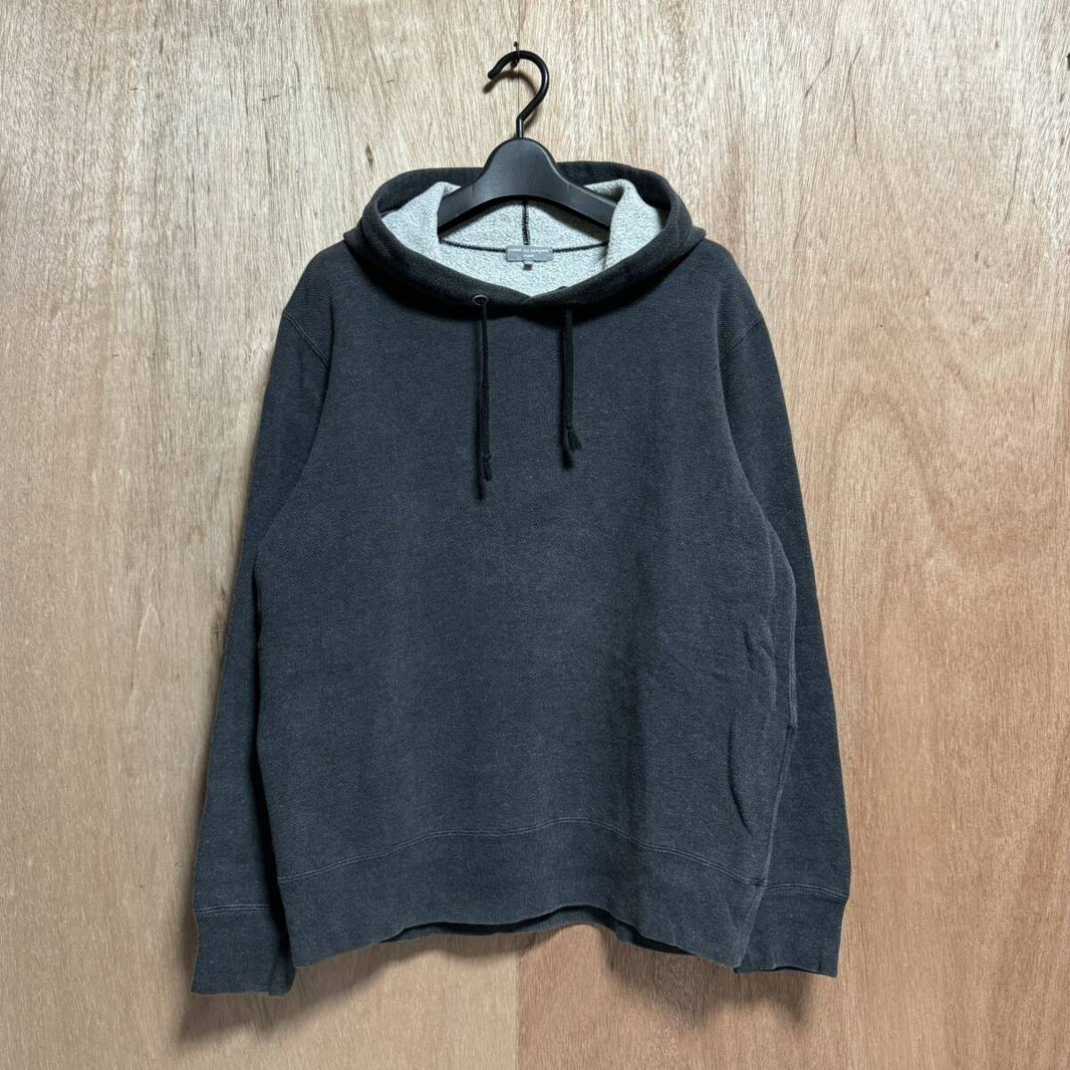 希少【comme des garcons homme コムデギャルソン オム】裏起毛 鹿の子/プルオーバー スウェット パーカー/ad2003