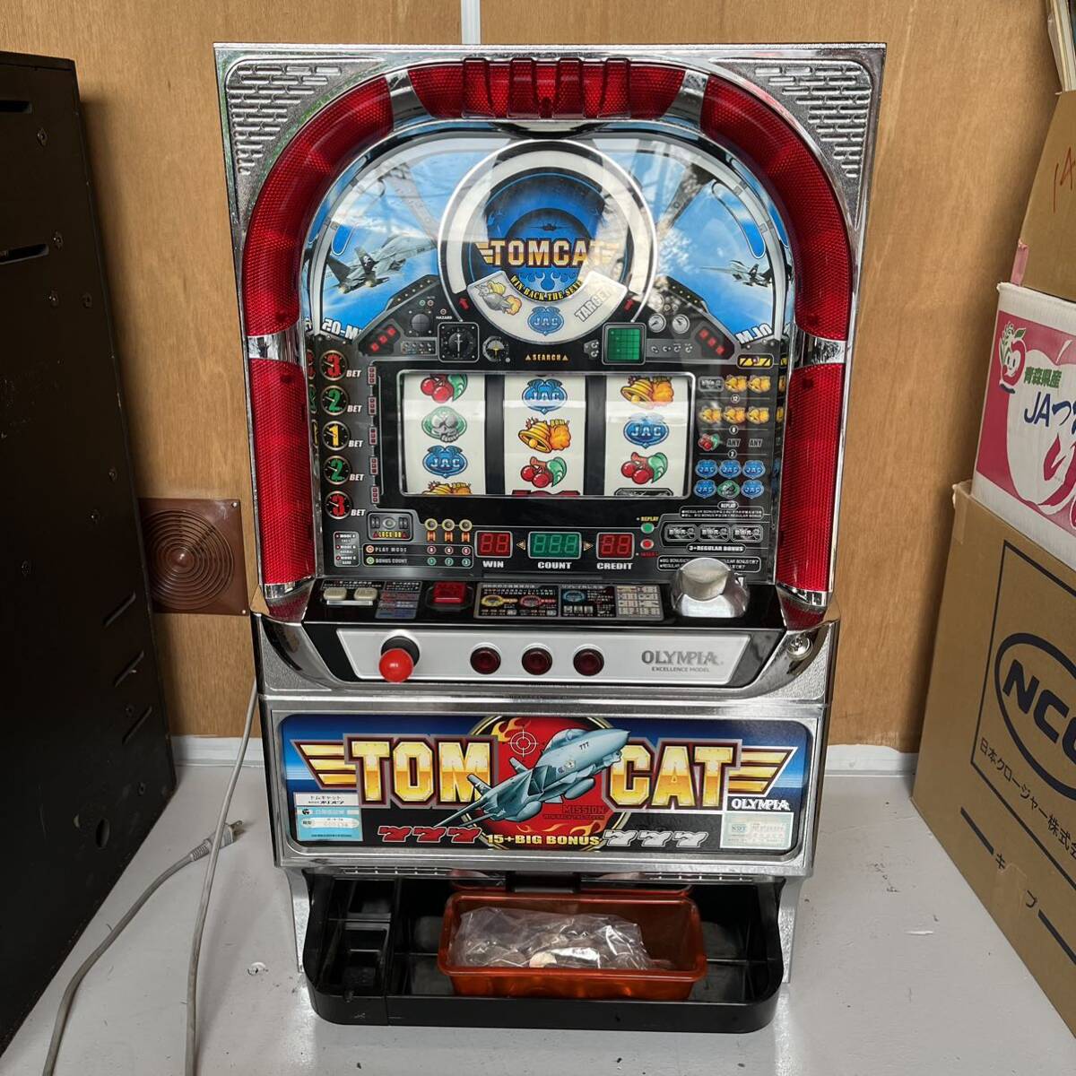 パチスロ 実機 トムキャット オリンピア Yahoo!オークション - 希少 入手困難 TOMCAT トムキャット