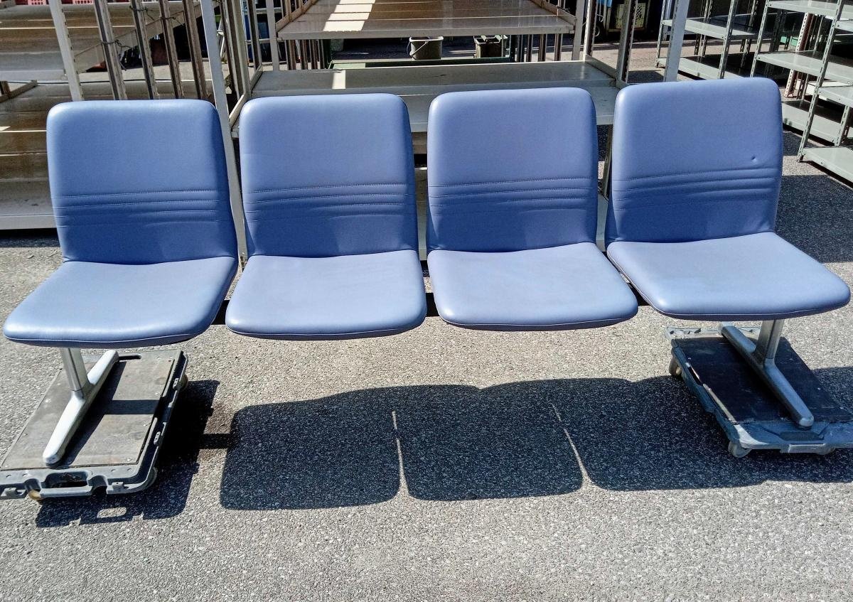 コクヨ 4人掛け ロビーチェア ベンチ W2000×D560×H800mm [西 コクヨ 4人掛け ロビーチェア ベンチ W2000×D560×H800mm [西