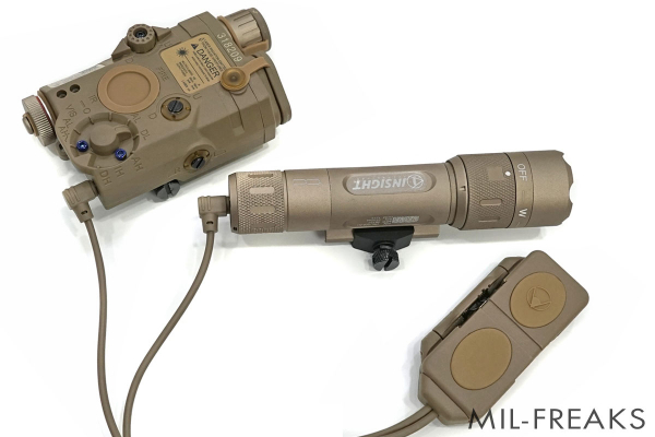 Element SOPMOD/MK18 Kit LA-5 + WMXタイプ ウェポンライト + デュアルスイッチセット TAN