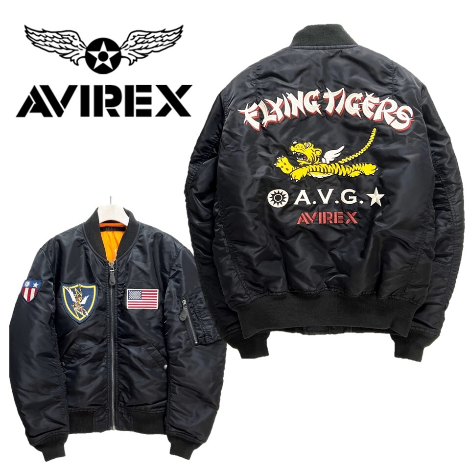 AVIREX アヴィレックス》新品 豪華刺繍 フライングタイガー MA-1 AVIREX アヴィレックス》新品 豪華刺繍 フライングタイガー MA-1
