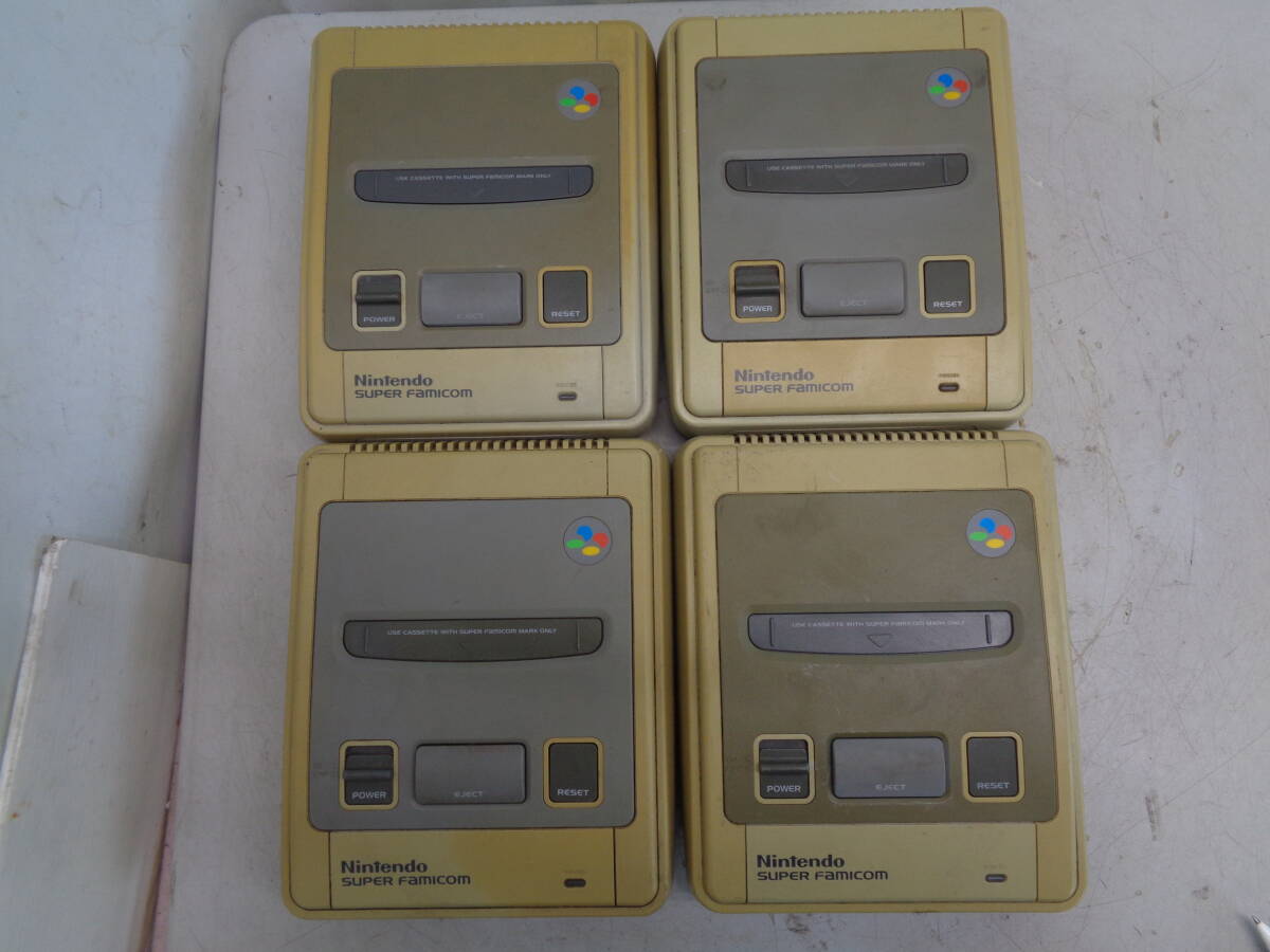 C1547 スーパーファミコン SHVC-001 本体 (X4)