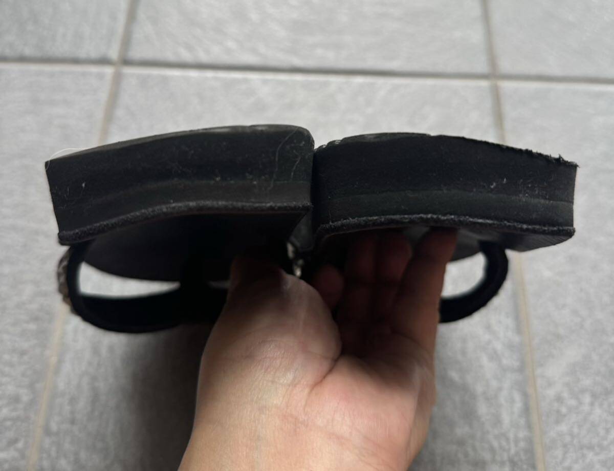超希少 HTCコラボサンダルマン THE SANDALMAN ブラック 26cm レザー トングサンダル HTC/TG14with BEACH WALK スタッズ USA ハンドメイド