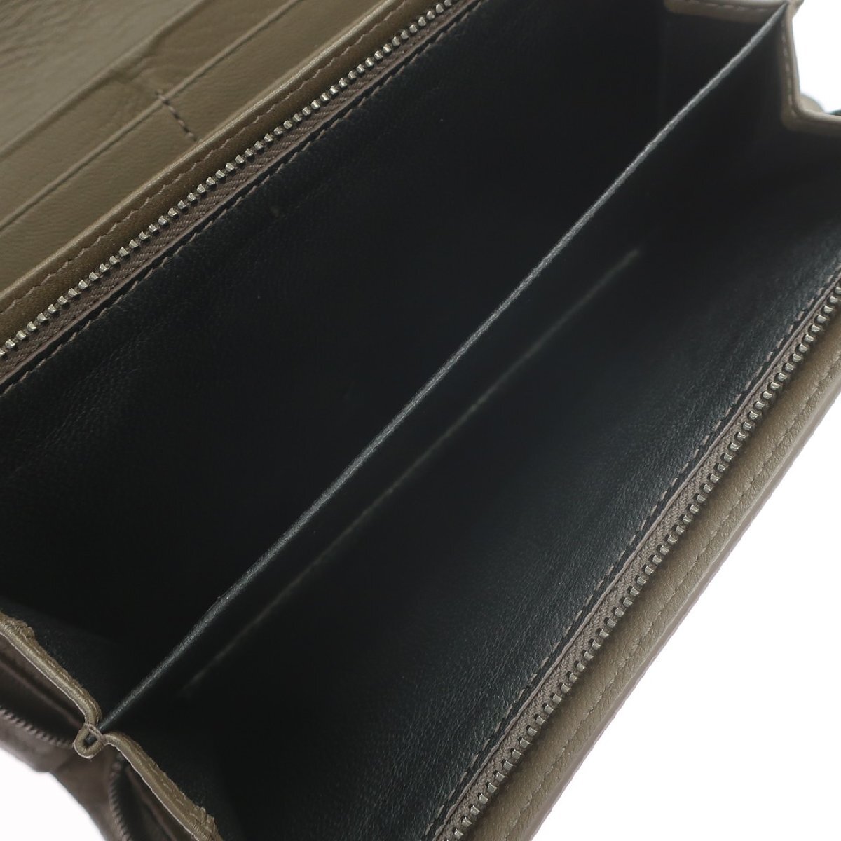 【新品同様】BOTTEGAVENETA ボッテガヴェネタ イントレチャート 長財布 150509 レザー オリーブグリーン ウォレット メンズ レディース